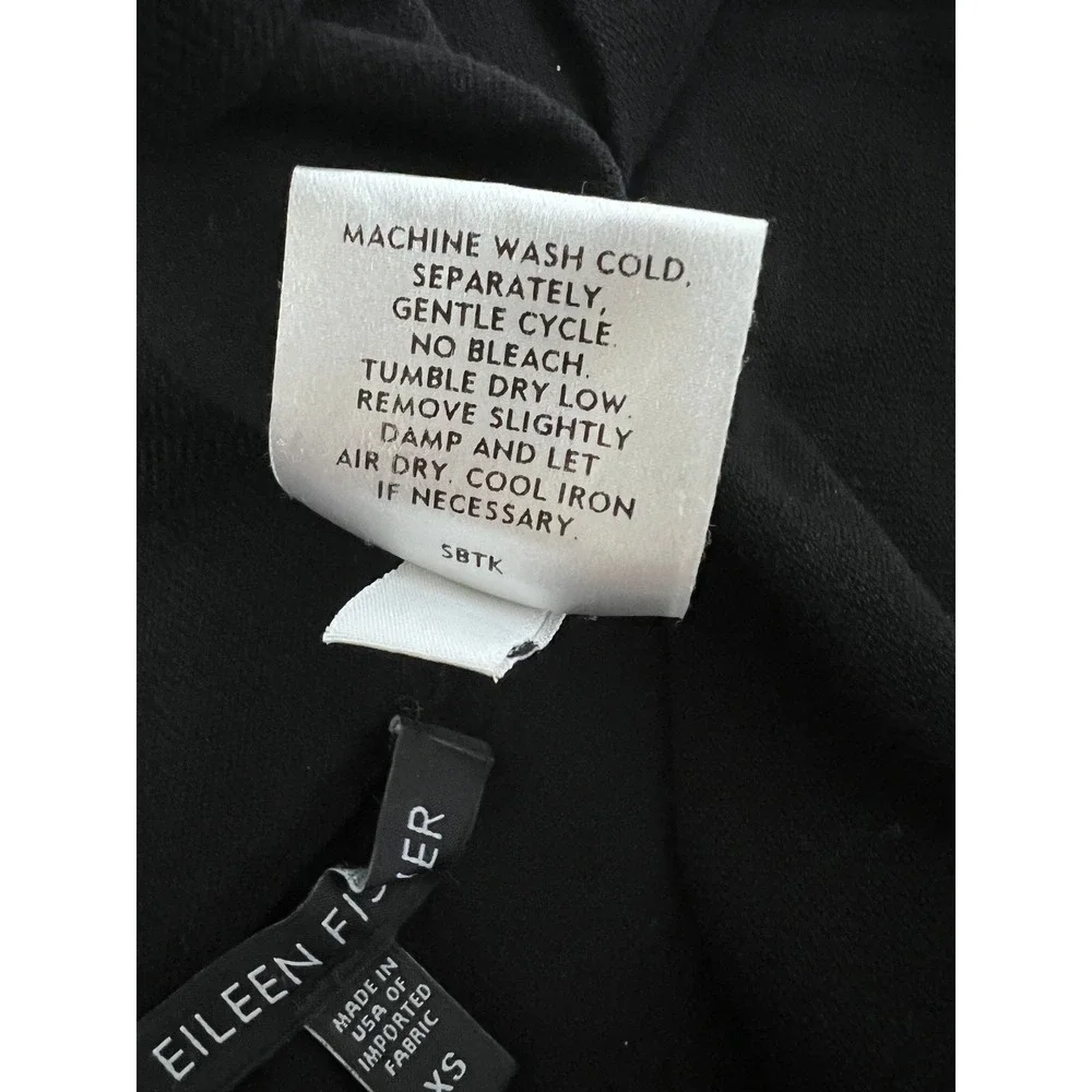 Eileen Fisher Mini Skirt‎ Women XS Black Excellent Viscose Blend Elastic Waist